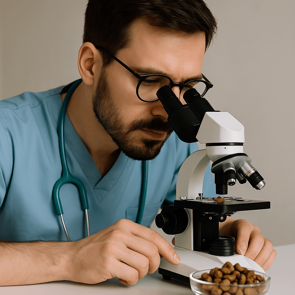 dr. kraft am mikroskop